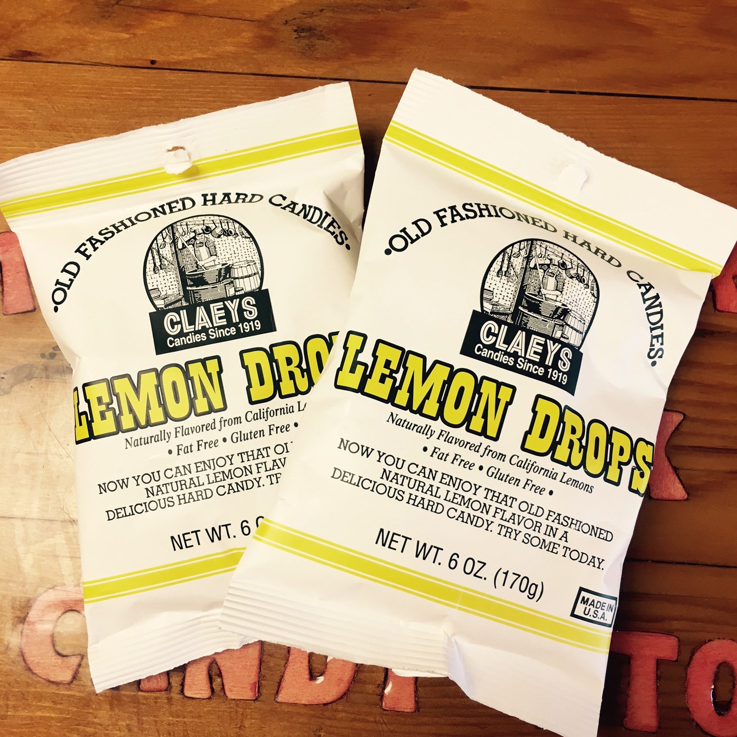 Claeys Lemon Drop OldFashioned Hard Candy The Peppermint Stick Candy