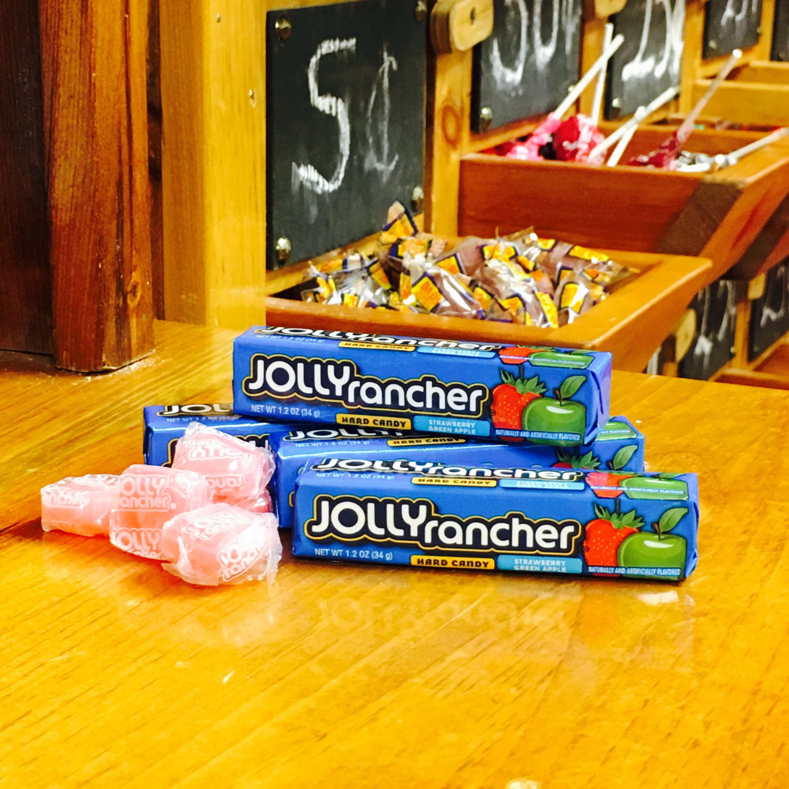 4 Packs Of Jolly Rancher Strawberry Green Apple Hard Candy The Peppermint Stick Candy Store